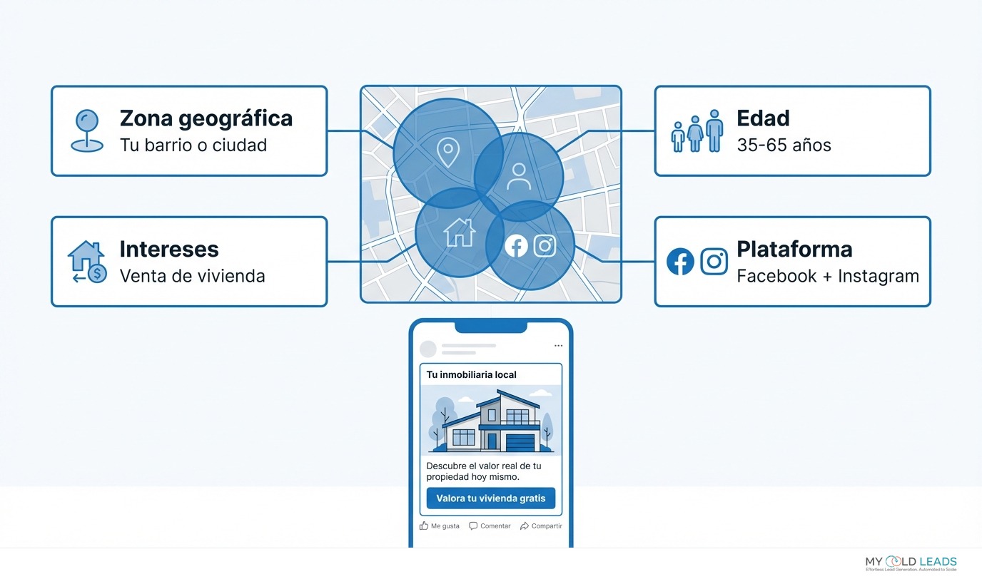 Meta Ads segmentados para captar propietarios