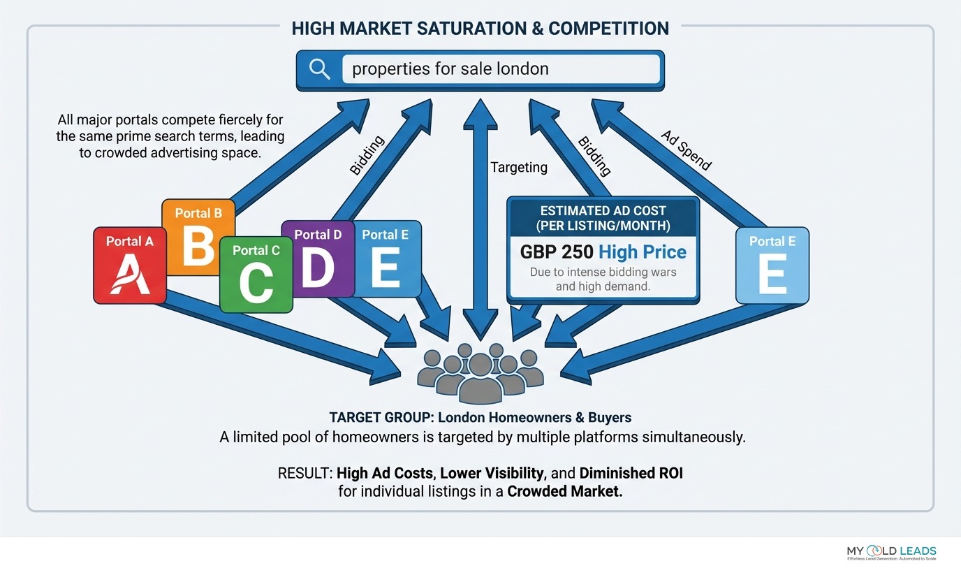 Property portals are saturated: every agency competing for the same homeowners